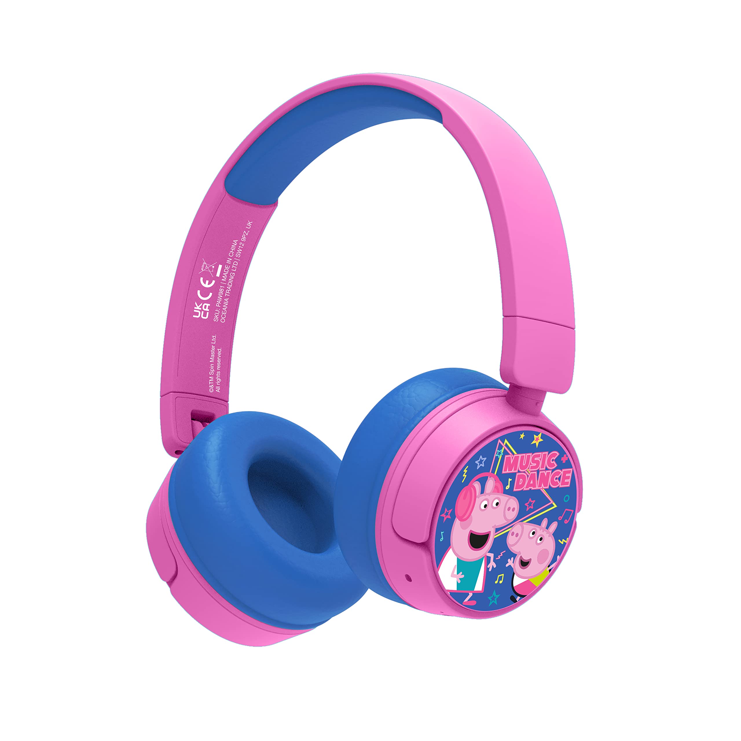 OTL Technologies Écouteurs pliables Bluetooth pour enfants SANS FIL Peppa Pig Music Dance OTL Technologies Écouteurs pliables Bluetooth pour enfants SANS FIL Peppa Pig Music Dance